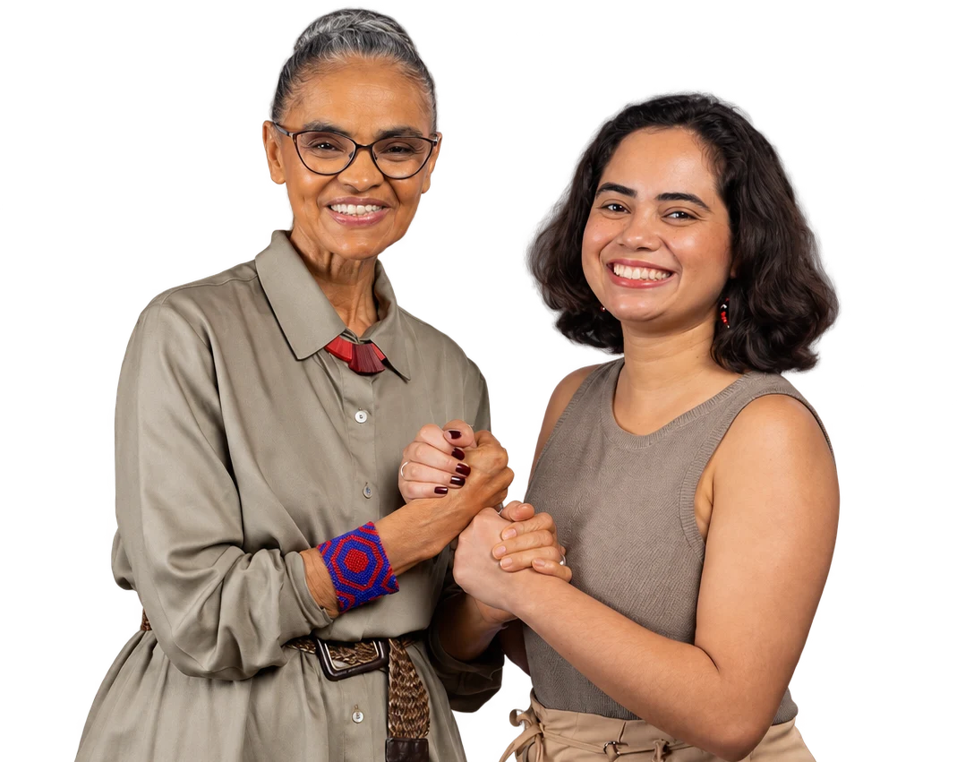 Marina Silva e Rebeca Cristina